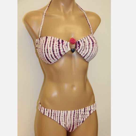 New DESPI Swimsuit Bikini 2 pc set Seychelles Bandeau - Picture 4 of 4